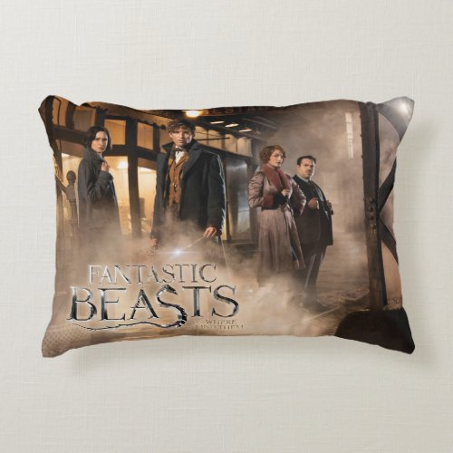 NEWT SCAMANDER  Co At The Train Station Accent Pillow