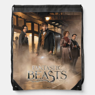 NEWT SCAMANDER™ & Co. At The Train Station Drawstring Bag