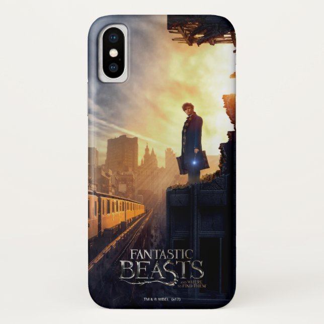 NEWT SCAMANDER™ in Destroyed Building Case-Mate iPhone Case (Back)