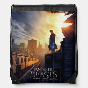 NEWT SCAMANDER™ in Destroyed Building Drawstring Bag
