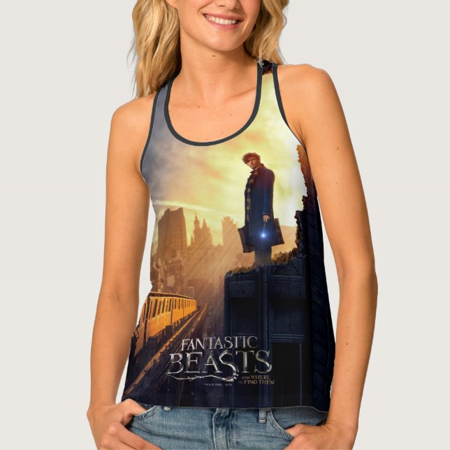 NEWT SCAMANDER™ in Destroyed Building Tank Top (Front)