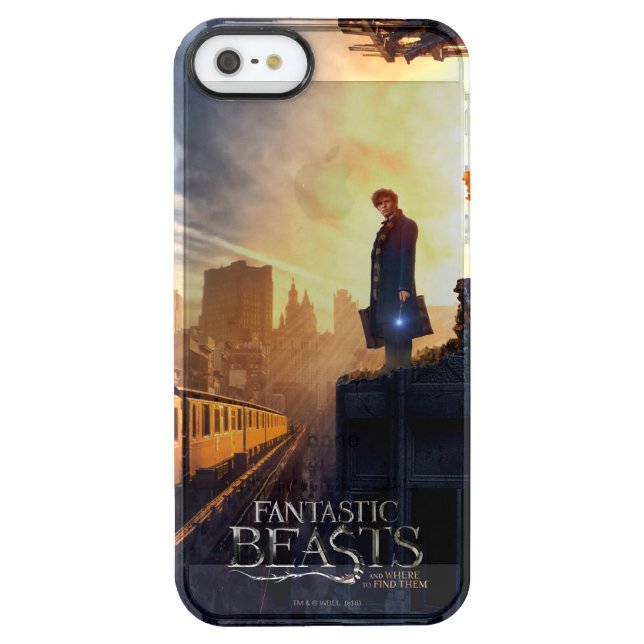 NEWT SCAMANDER™ in Destroyed Building Uncommon iPhone Case (Back)