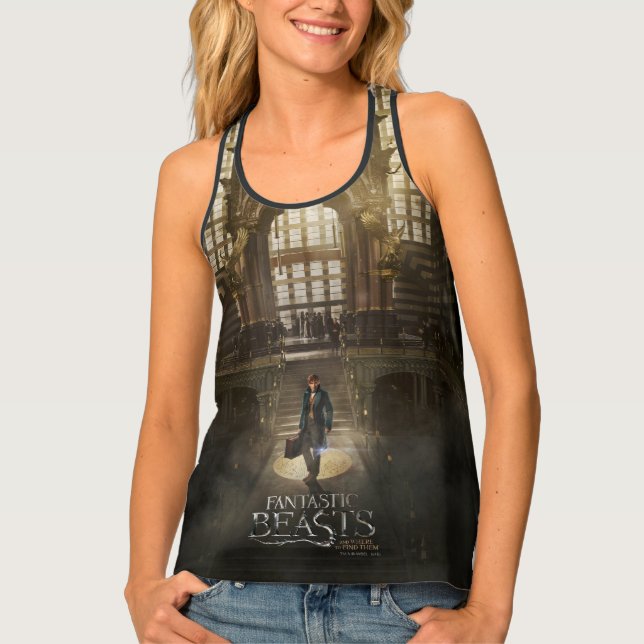 NEWT SCAMANDER™ in MACUSA™ Headquarters Tank Top (Front)