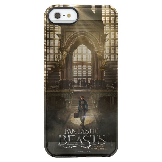 NEWT SCAMANDER™ in MACUSA™ Headquarters Uncommon iPhone Case (Back)