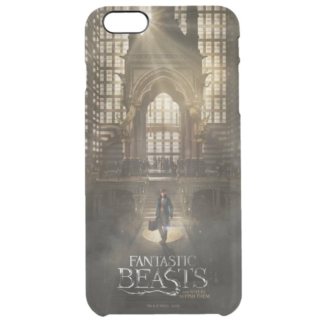 NEWT SCAMANDER™ in MACUSA™ Headquarters Uncommon iPhone Case (Back)