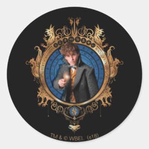 NEWT SCAMANDER™ Portrait Classic Round Sticker