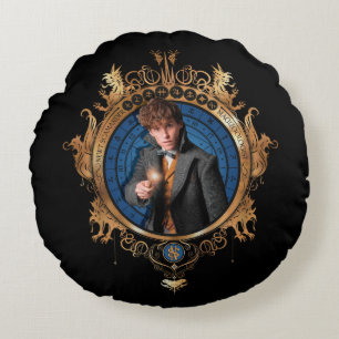 NEWT SCAMANDER™ Portrait Round Pillow