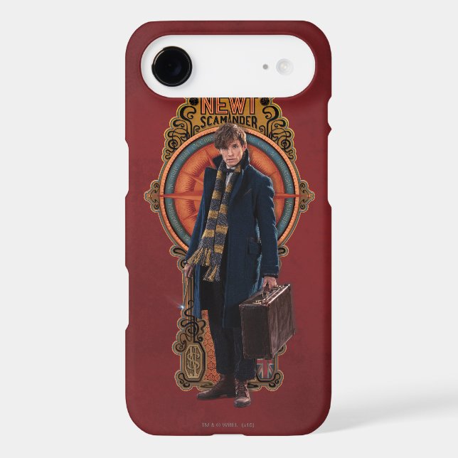 NEWT SCAMANDER™ Standing Art Nouveau Panel Case-Mate iPhone Case (Back)