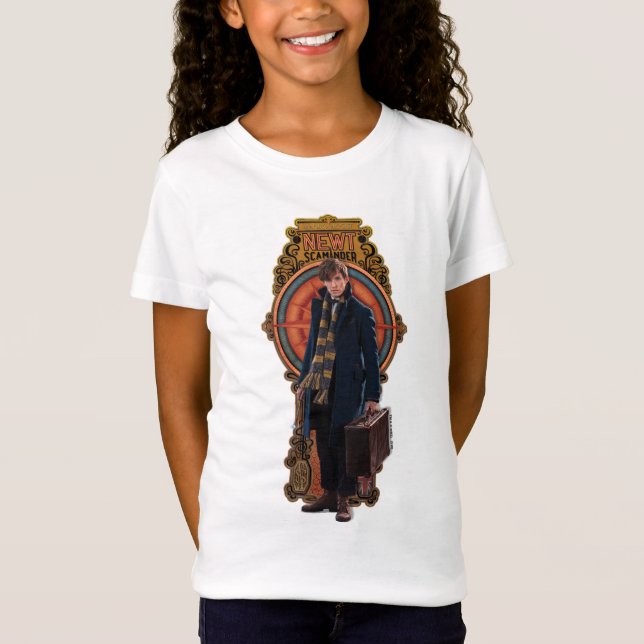NEWT SCAMANDER™ Standing Art Nouveau Panel T-Shirt (Front)