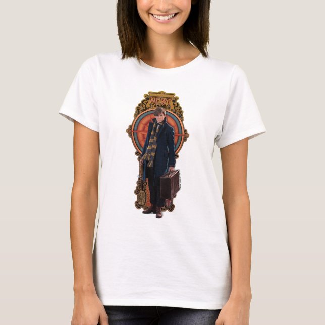 NEWT SCAMANDER™ Standing Art Nouveau Panel T-Shirt (Front)