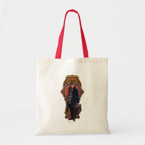 NEWT SCAMANDER Standing Art Nouveau Panel Tote Bag