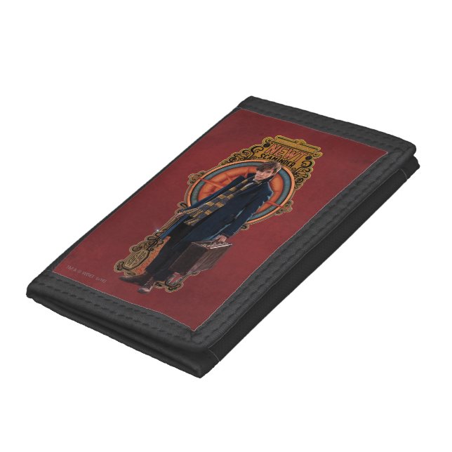 NEWT SCAMANDER™ Standing Art Nouveau Panel Tri-fold Wallet (Bottom)