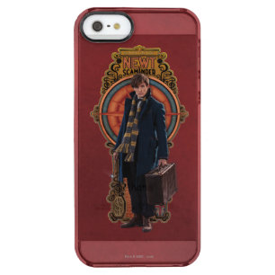 NEWT SCAMANDER™ Standing Art Nouveau Panel Clear iPhone SE/5/5s Case