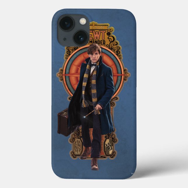 NEWT SCAMANDER™ Walking Art Nouveau Panel Case-Mate iPhone Case (Back)