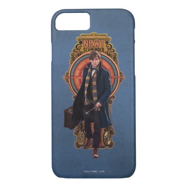 NEWT SCAMANDER™ Walking Art Nouveau Panel Case-Mate iPhone Case (Back)