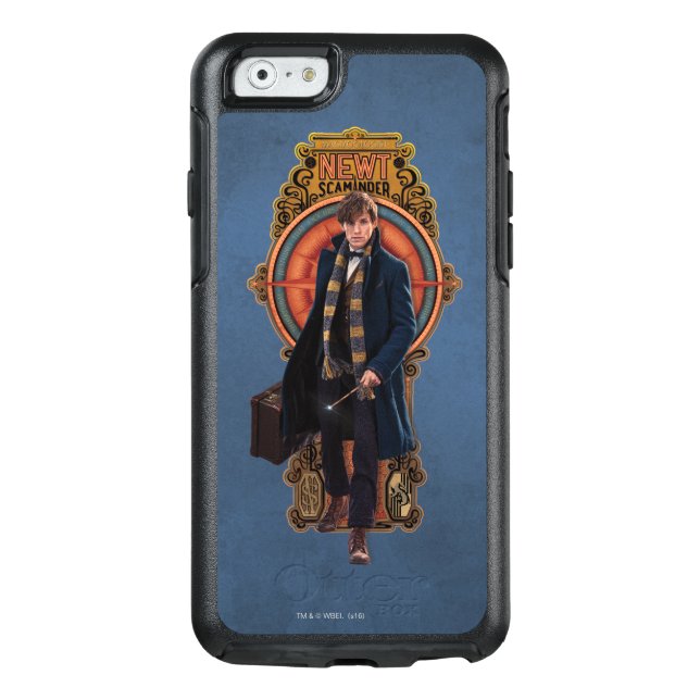 NEWT SCAMANDER™ Walking Art Nouveau Panel Otterbox iPhone Case (Back)