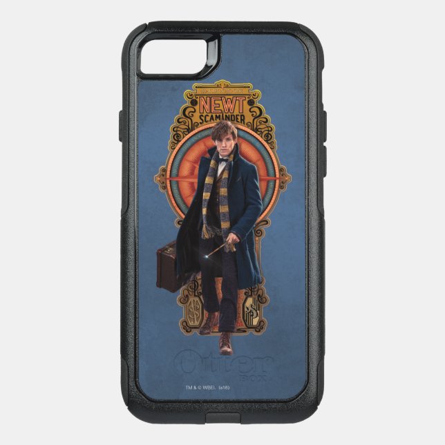 NEWT SCAMANDER™ Walking Art Nouveau Panel Otterbox iPhone Case (Back)