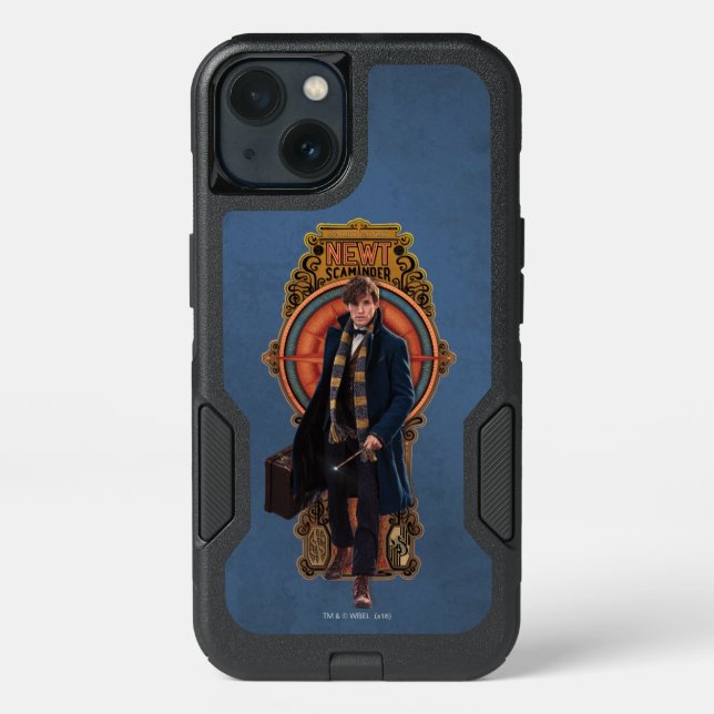 NEWT SCAMANDER™ Walking Art Nouveau Panel Otterbox iPhone Case (Back)