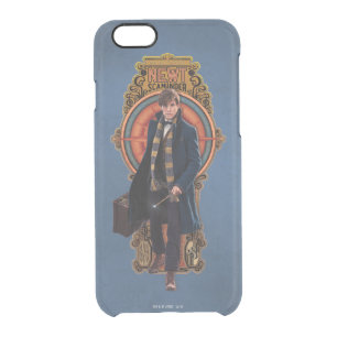 NEWT SCAMANDER™ Walking Art Nouveau Panel Clear iPhone 6/6S Case