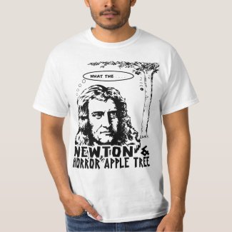 Newton And Horror Apple Tree T-Shirt