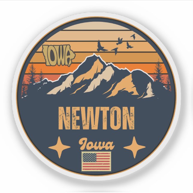 Newton, Iowa Sticker (Front)