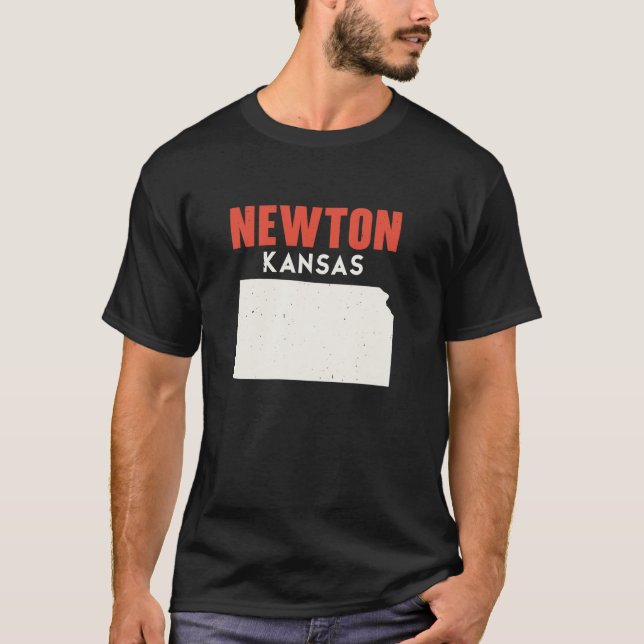 Newton Kansas USA State America Travel Kansan  T-Shirt (Front)