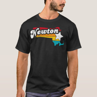 Newton Massachusetts Vintage Distressed Souvenir 2 T-Shirt