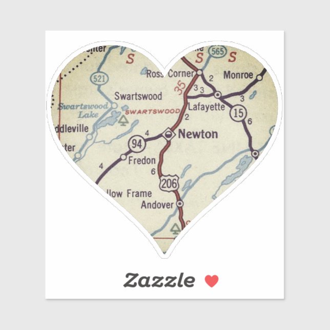 Newton New Jersey Sticker (Sheet)