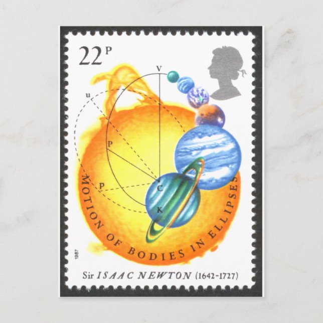 Newton Orbits Postcard (Front)