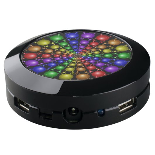 Newton Rainbow Charge Hub (Angled Back)