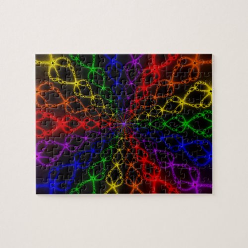 Newton Rainbow  Rainbow Fractal Art Jigsaw Puzzle