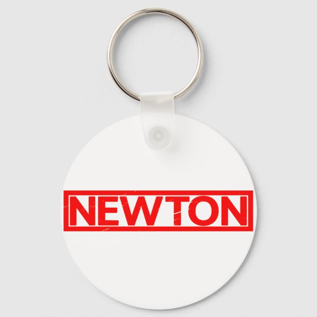 Newton Stamp Keychain (Front)