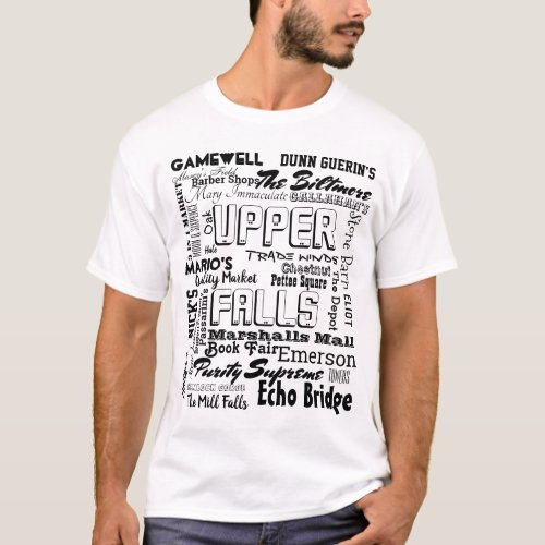 Newton Upper Falls Landmarks   T_Shirt