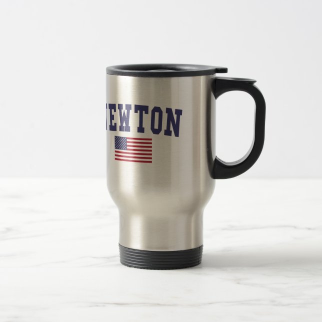 Newton US Flag Travel Mug (Right)