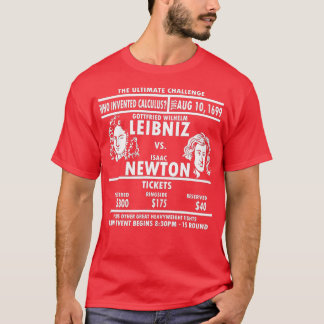 Newton vs Leibniz Mathematician Gift Math Calculu T-Shirt