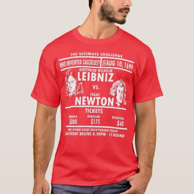 Newton vs Leibniz  Mathematician Gift Math Calculu T-Shirt