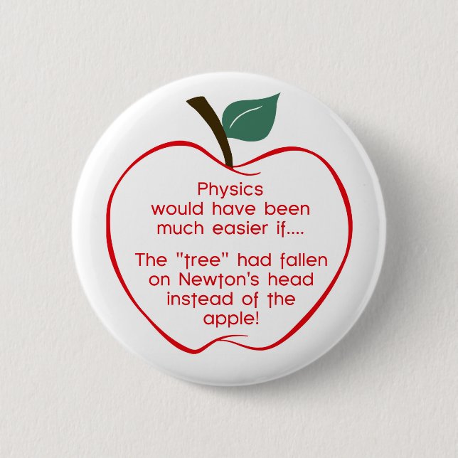 Newton's apple button (Front)