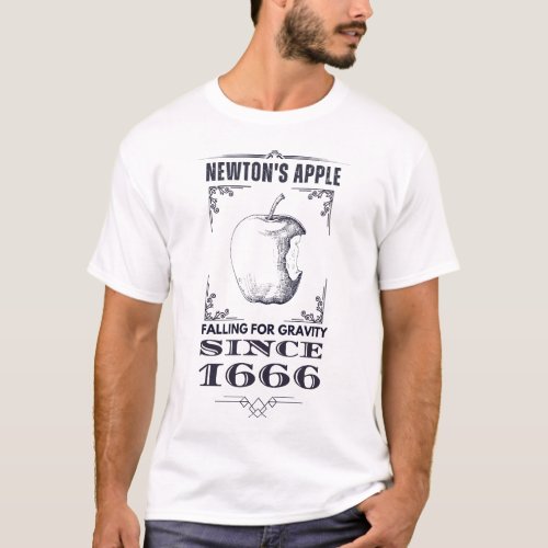 Newtons Apple funny T_shirt