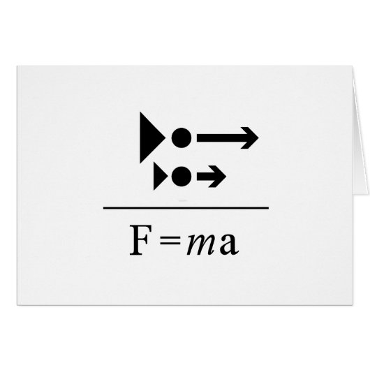 Newton's Second Law Cards (Front Horizontal)