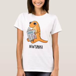 Newtspaper Funny Newt Pun  T-Shirt