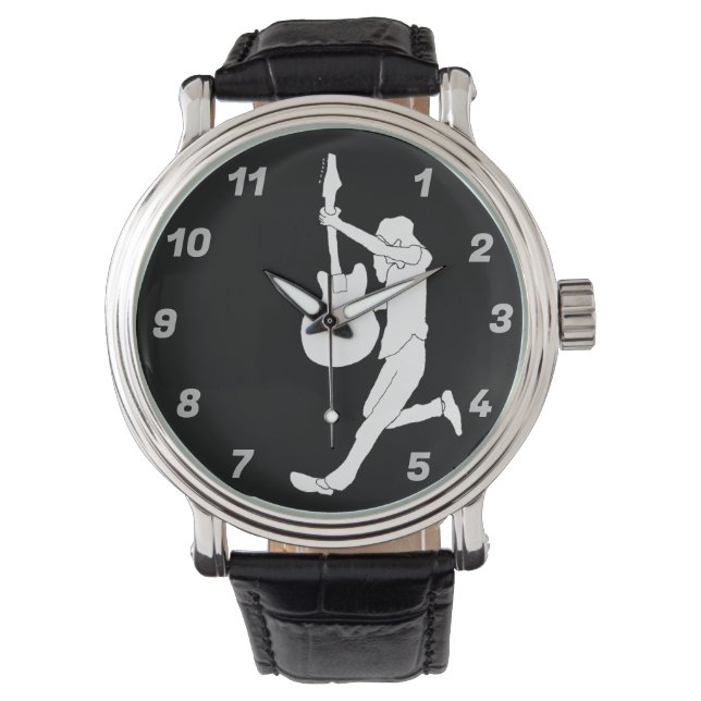 NewYear Midnight Electric Guitar Watch (Front)