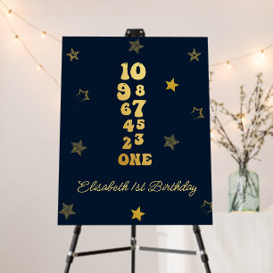 NewYears Eve Countdown First Birthday Welcome Sign