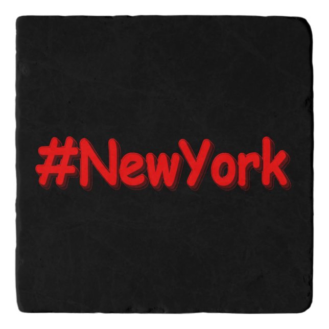 "#NewYork " Cute Design. Buy Now Trivet (Front)