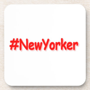 "#NewYorker " Cute Design. Buy Now Beverage Coaster