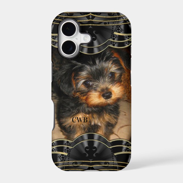 NEWYORKie  Monogram Poochie Case-Mate iPhone Case (Back)