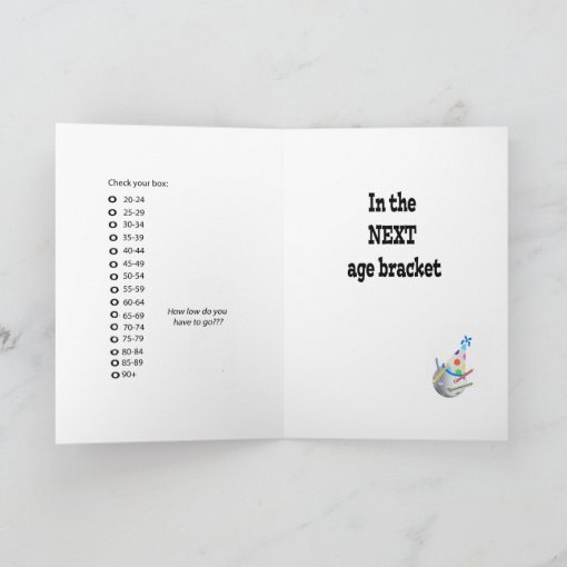 Next Age Bracket Pickleball Birthday Card Zazzle