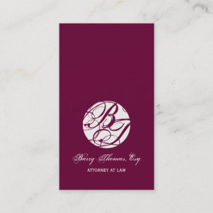 Next Appointment Cards, monogram business cards