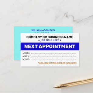 Next Appointment Cards (Professional Reminders)