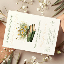 Next Chapter Boho Book Lover Floral baby shower
