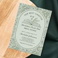 Next Chapter Book Club Sage Green Bridal Shower